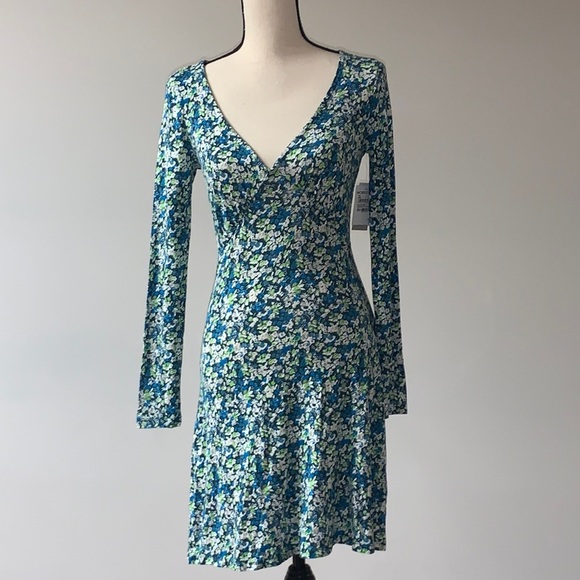 BP Green Moss Hannah Kate Floral Print Dress XS - Picture 2 of 9